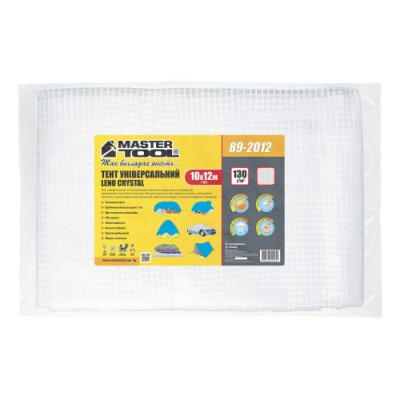 Тент MASTERTOOL LENO CRYSTAL 10х12 м 130 г/м²