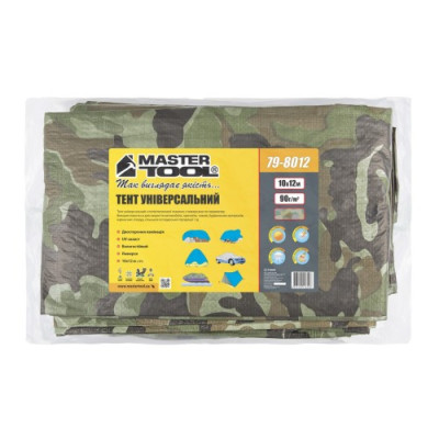 Тент MASTERTOOL 10х12 м 90 г/м² камуфляж