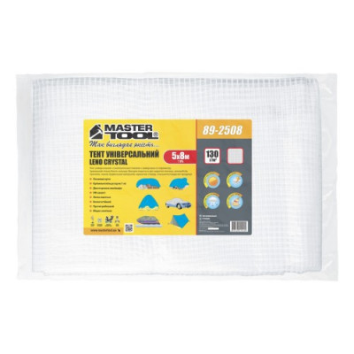 Тент MASTERTOOL LENO CRYSTAL 5х8 м 130 г/м²
