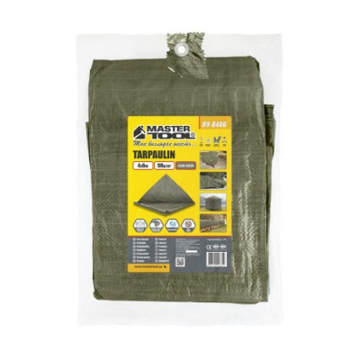 Тент MASTERTOOL 4х6 м 90 г/м² OLIVE GREEN