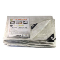 Тент армований водонепроникний прозорий LENO CRISTAL 100 г/м², розмір: 5х8 м - Польща