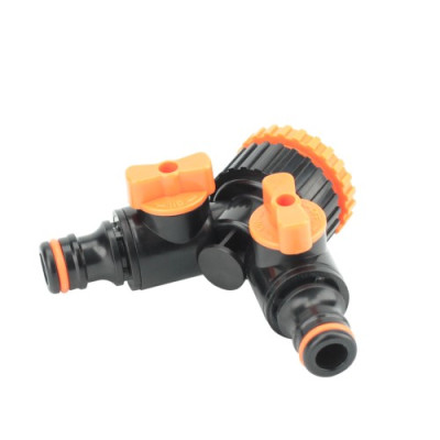 Трійник редукційний з краном ВР 1-3/4" BLACK LINE - Bradas