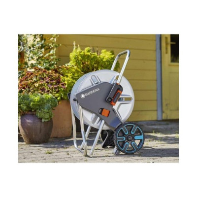 Візок для шлангу AquaRoll M Metal Set з комплектом для поливу - Gardena