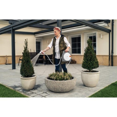 Котушка з набором для поливу WHITE LINE, HANDY GO 3/8" 11,5 м - Bradas