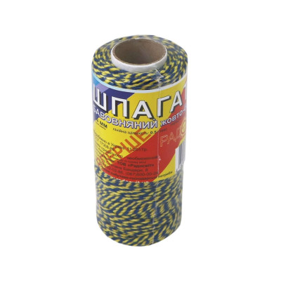 Шпагат бавовняний 100 м жовто-блакитний