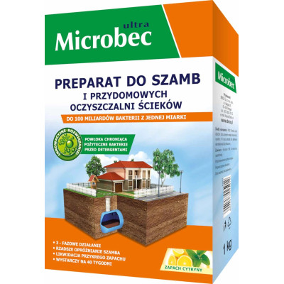 Порошок для септиків, вигрібних ям та дворових туалетів Microbec, 1 кг