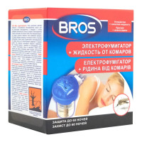 Електрофумігатор з рідиною від комарів Bros, 40 мл
